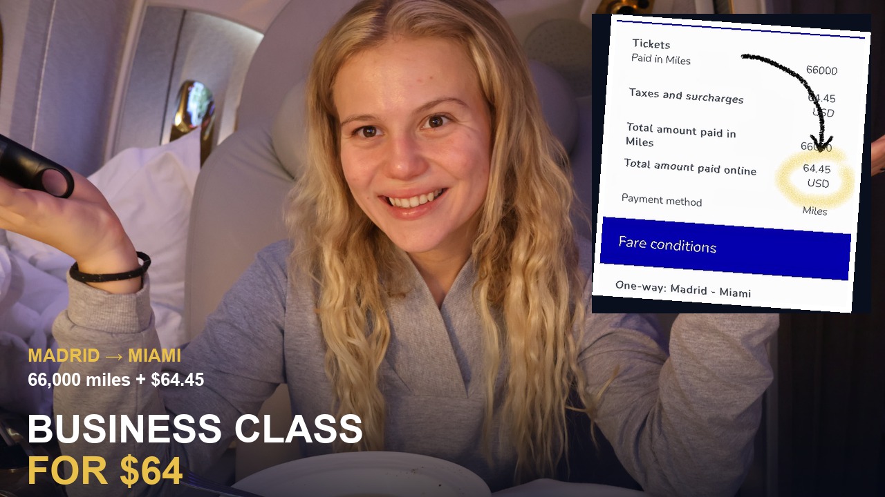 Business Class for $64 — Watch the video